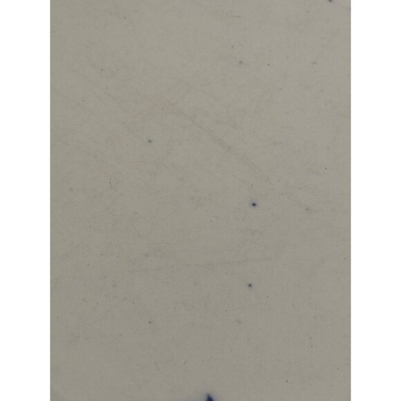 Antique Mellor & Co. Flow Blue 9" Dinner Plate Vernon Scalloped + Plate hanger - Picture 6 of 7